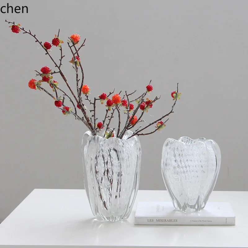 Zml transparent glass vase - living room, entryway, model room, restaurant home decor ornament
Zml transparent glass vase - living room, entryway, model room, restaurant home decor ornament