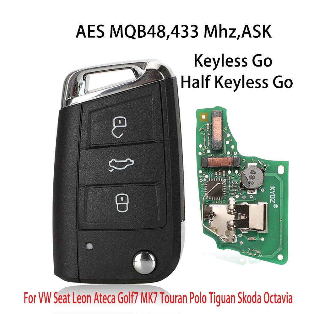 jingyuqin 433Mhz Remote Car Key For VW Golf 7 MK7 Skoda Octavia A7 Seat 5G0959752BC MBQ Keyless Go Full Key
jingyuqin 433Mhz Remote Car Key For VW Golf 7 MK7 Skoda Octavia A7 Seat 5G0959752BC MBQ Keyless Go Full Key
