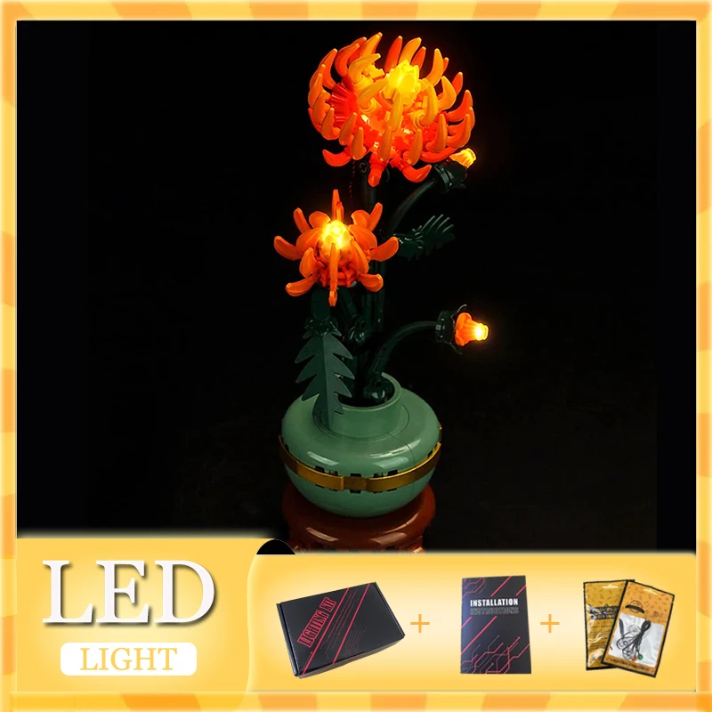 DIY LED Light Kit For LEGO Flower 10368 Chrysanthemum Buillding Brick Set (Only LED Light,Without Blocks Model)
DIY LED Light Kit For LEGO Flower 10368 Chrysanthemum Buillding Brick Set (Only LED Light,Without Blocks Model)