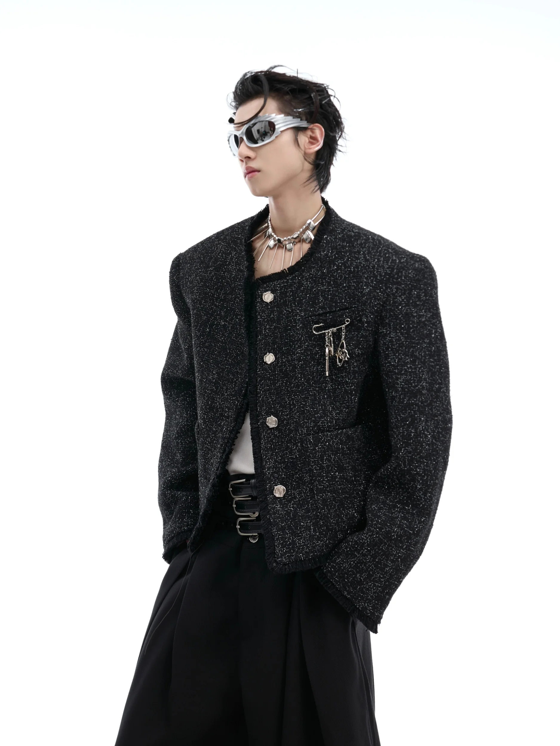 Autumn Winter Jacket Outerwear Casual Loose oulder Pad Design Luxury Sle Polyester Fiber Men's Coat y2k American Sle coat
Autumn Winter Jacket Outerwear Casual Loose oulder Pad Design Luxury Sle Polyester Fiber Men's Coat y2k American Sle coat