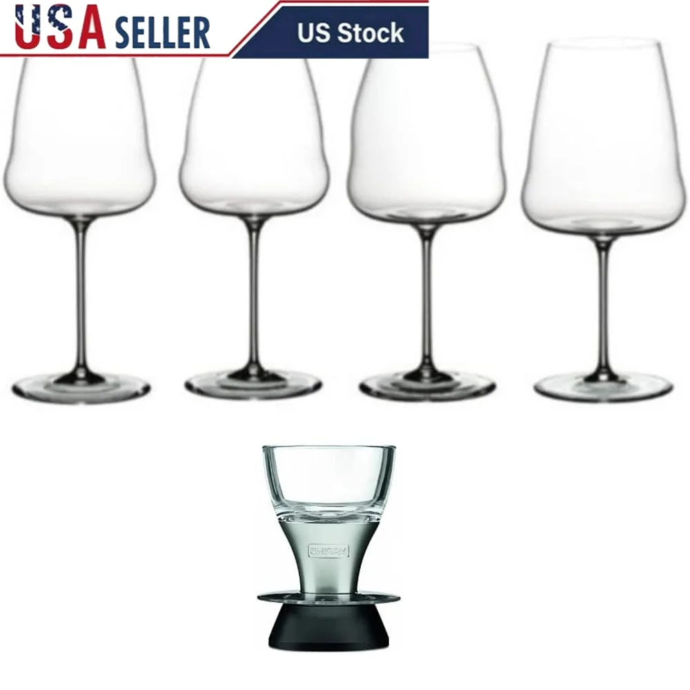 Veloce Tasting Wine Glass Set with Professional Aerator Bundle Precision Handmade Design Ideal New World Wine Enthusiasts
Veloce Tasting Wine Glass Set with Professional Aerator Bundle Precision Handmade Design Ideal New World Wine Enthusiasts