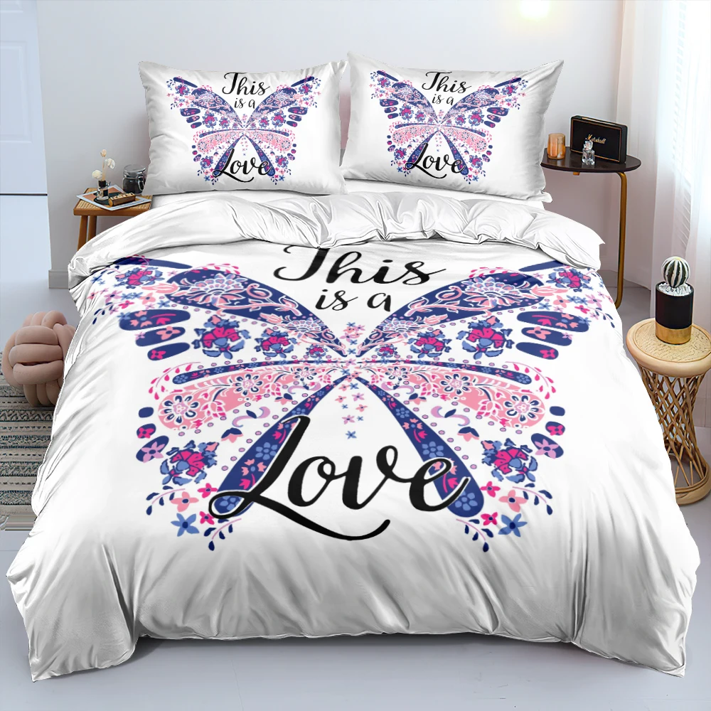 3D Fancy Butterfly Pattern Bed Linens Bedding Sets Comforter/Quilt/Duvet Cover Pillocases 140x200 King Queen Twin Bedspreads
3D Fancy Butterfly Pattern Bed Linens Bedding Sets Comforter/Quilt/Duvet Cover Pillocases 140x200 King Queen Twin Bedspreads