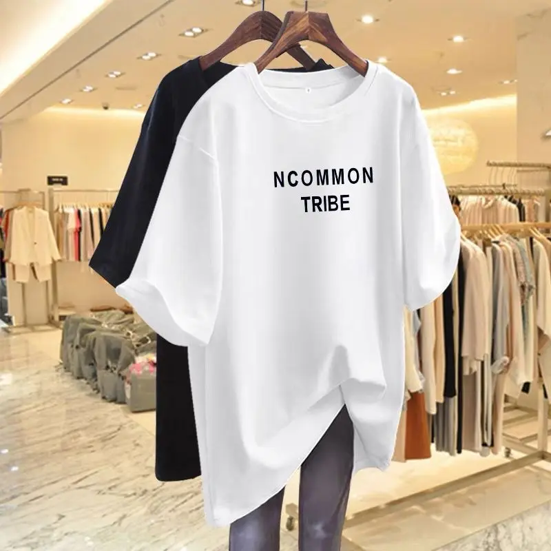 Women Clothing O-neck Letter Printed T-shirt, Summer Casual Loose Basic Pullovers, 100% Cotton Vintage Short Sleeve Top Tee
Women Clothing O-neck Letter Printed T-shirt, Summer Casual Loose Basic Pullovers, 100% Cotton Vintage Short Sleeve Top Tee