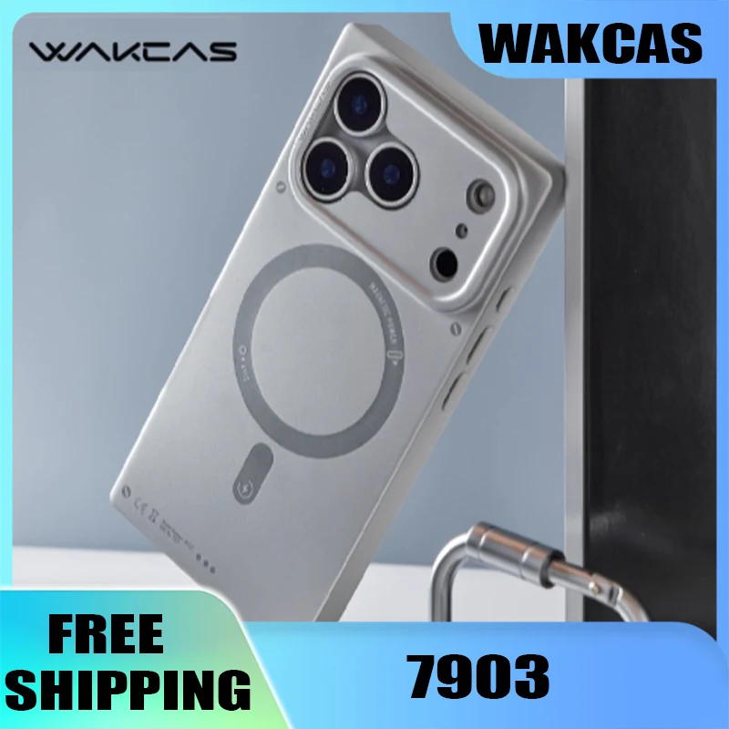 WAKCAS 7903 Матовый чехол для телефона Магнитный амортизирующий защитный чехол подходит для IPhone 17 Pro/iPhone 16 Pro/iPhone 15 Pro
WAKCAS 7903 Матовый чехол для телефона Магнитный амортизирующий защитный чехол подходит для IPhone 17 Pro/iPhone 16 Pro/iPhone 15 Pro