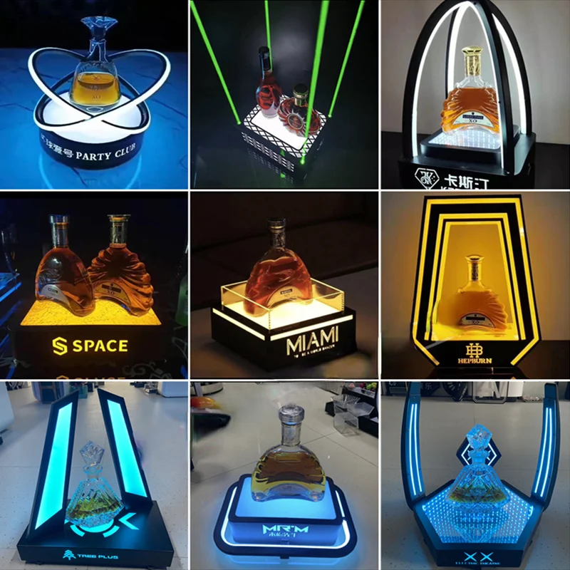 Luminous Wine Base Bar New Wine Rack KTV Foreign Wine Champagne Base Black Peach a Wine Showing Stand
Luminous Wine Base Bar New Wine Rack KTV Foreign Wine Champagne Base Black Peach a Wine Showing Stand