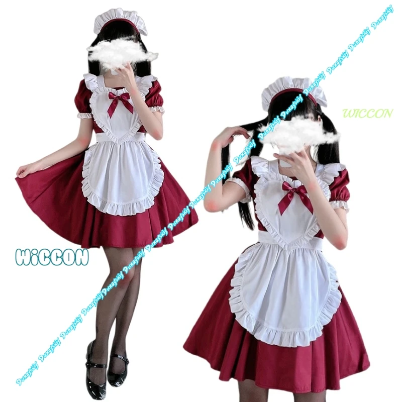 Japanese Red Classic Maid Outfit for Women Alice Soft Girl Lolita Dress Manor Cosplay Carnival Party Fancy Wear
Japanese Red Classic Maid Outfit for Women Alice Soft Girl Lolita Dress Manor Cosplay Carnival Party Fancy Wear