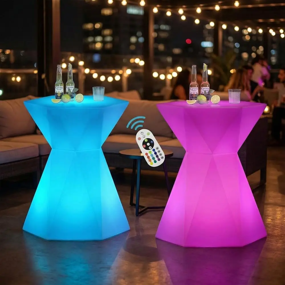 Hexagonal LED Bar Table with 16 RGB Color-Changing Lights, Waterproof, Rechargeable for Night and Party Use
Hexagonal LED Bar Table with 16 RGB Color-Changing Lights, Waterproof, Rechargeable for Night and Party Use