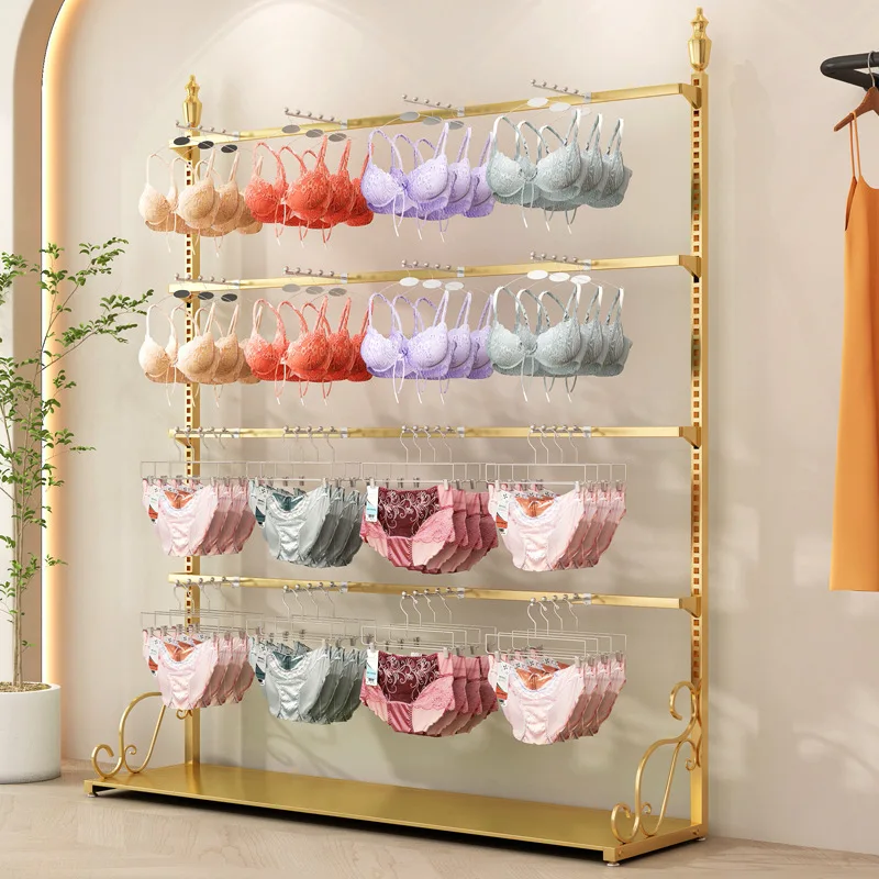 Underwear Store Shelves Socks Display Racks Adjustable Lifting Panties Bra Boxed Stockings Shorts Mobile Display Rack
Underwear Store Shelves Socks Display Racks Adjustable Lifting Panties Bra Boxed Stockings Shorts Mobile Display Rack