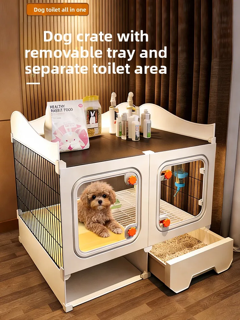 Small Dog Cage with Toilet Separated Pet House for Teddy Bichon Indoor Use
Small Dog Cage with Toilet Separated Pet House for Teddy Bichon Indoor Use