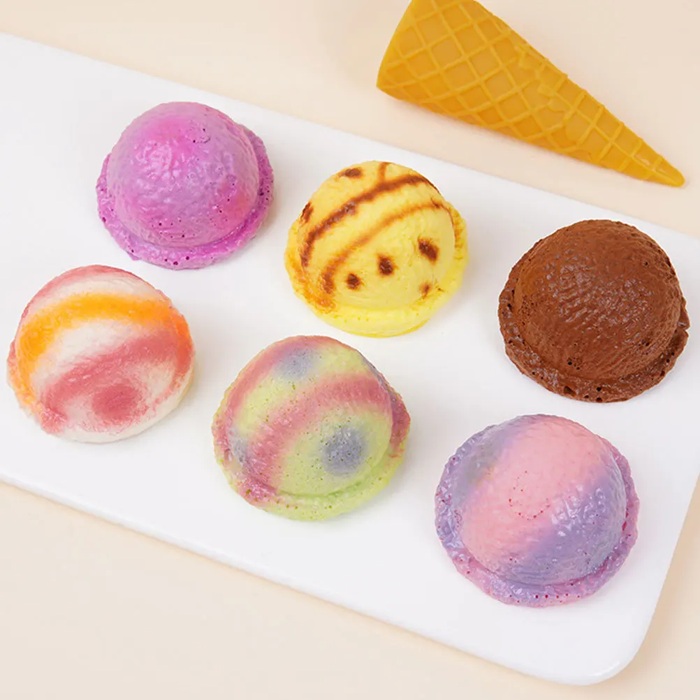 6Pcs Imitation Ice Cream Balls Lifelike Fake Dessert Props for DIY Cake Toppers Home Decor Store Display Photography Props
6Pcs Imitation Ice Cream Balls Lifelike Fake Dessert Props for DIY Cake Toppers Home Decor Store Display Photography Props