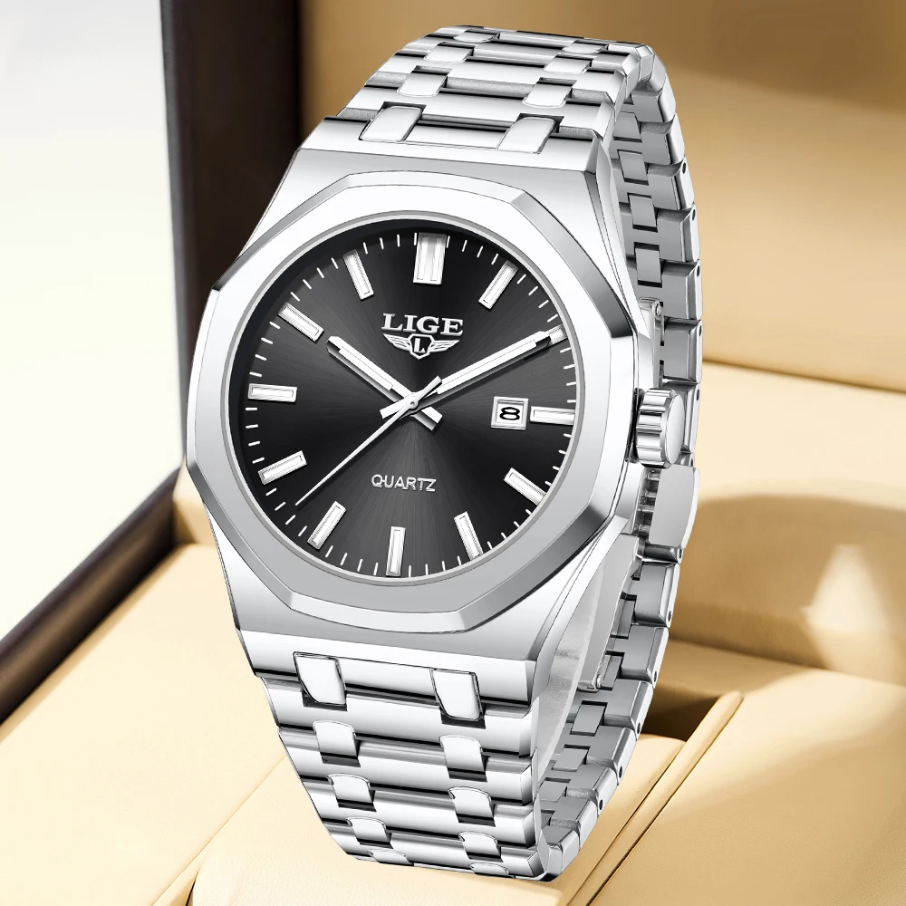 LIGE Роскошные модные мужские часы, повседневные наручные часы, деловые спортивные водонепроницаемые светящиеся мужские кварцевые часы с автоматической датой, Reloj Hombre + коробка
LIGE Роскошные модные мужские часы, повседневные наручные часы, деловые спортивные водонепроницаемые светящиеся мужские кварцевые часы с автоматической датой, Reloj Hombre + коробка