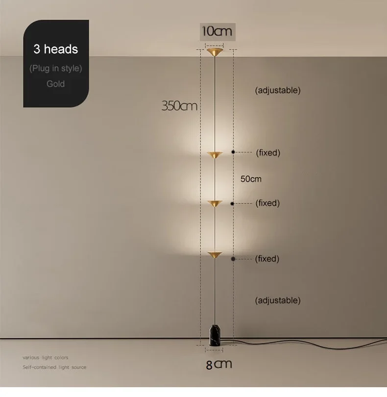 Modern Living Room Hallway Wall Floor Lamp Cone Desigh Art Decorative iron Hanging Cable Floor Lamp for Bedroom Indoor
Modern Living Room Hallway Wall Floor Lamp Cone Desigh Art Decorative iron Hanging Cable Floor Lamp for Bedroom Indoor