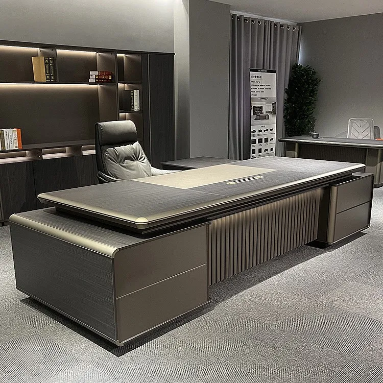Boss Office Desk And Chair Combination Modern Light Luxury President Large Class Manager Desk Chairperson Desk
Boss Office Desk And Chair Combination Modern Light Luxury President Large Class Manager Desk Chairperson Desk