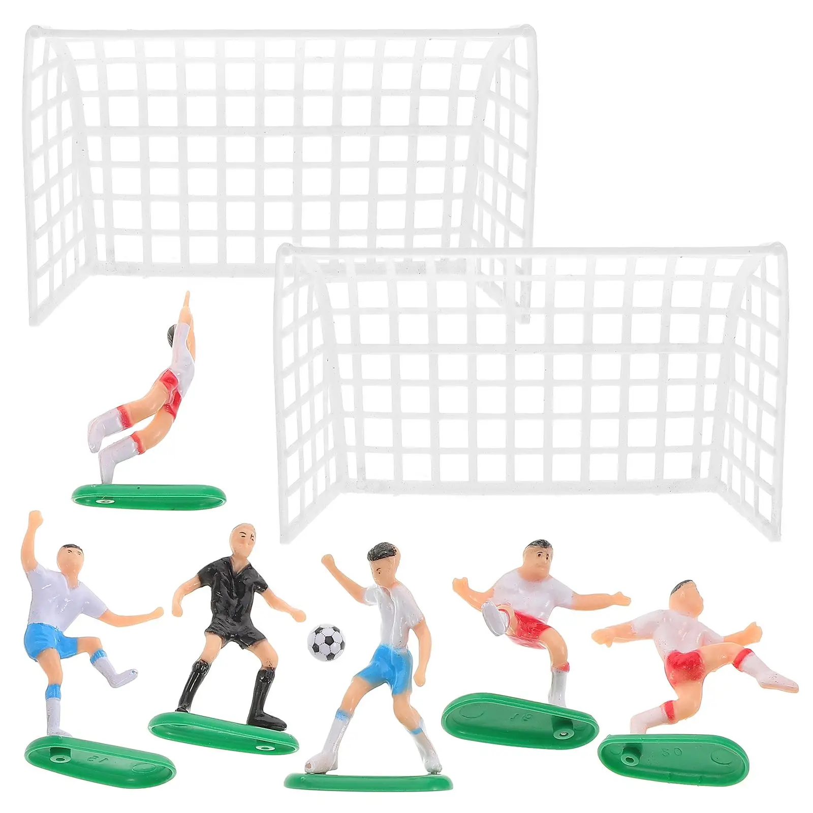Football Cake Decor 6 Players 2 Goals Food Grade Plastic Tasteless Non Toxic Soccer Birthday Party Cake Topper
Football Cake Decor 6 Players 2 Goals Food Grade Plastic Tasteless Non Toxic Soccer Birthday Party Cake Topper