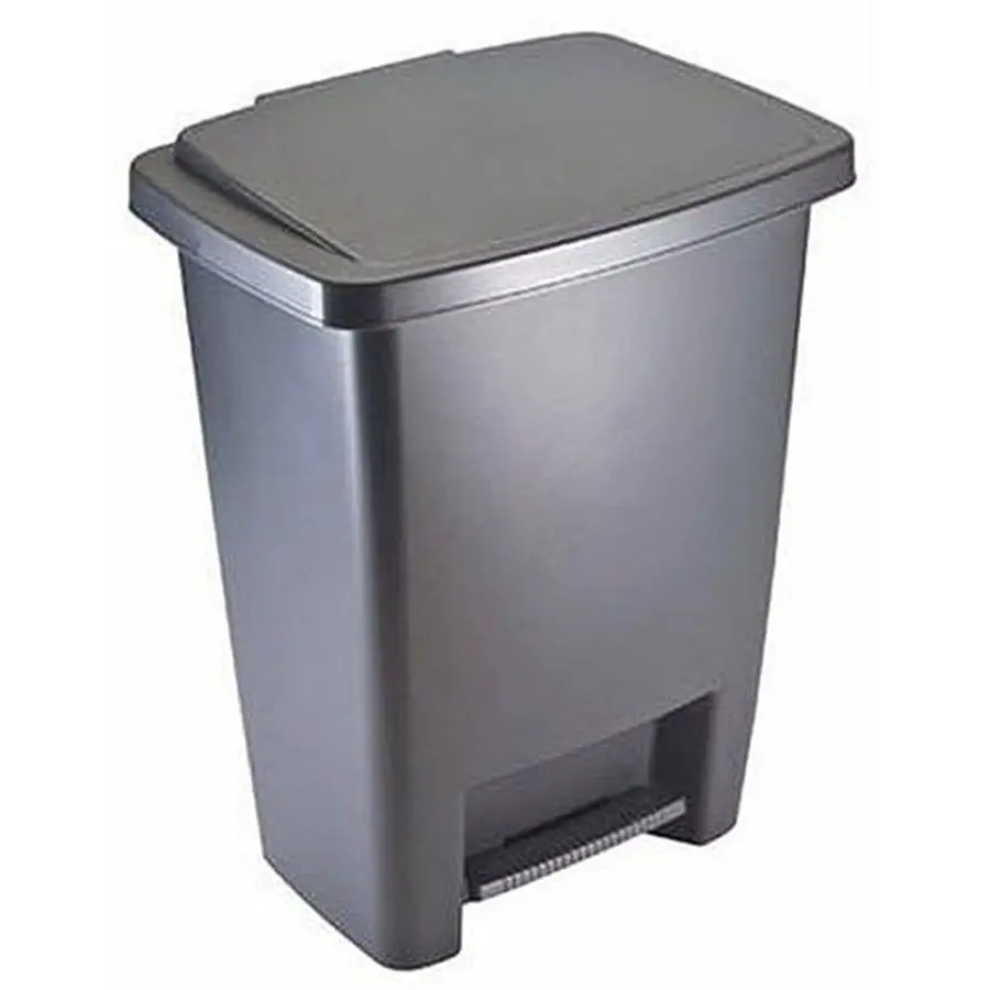 StepOn Trash Can with Lid, 8.25Gallon, Gray, Easy Clean Wastebasket for Home Kitchen Bedroom Office
StepOn Trash Can with Lid, 8.25Gallon, Gray, Easy Clean Wastebasket for Home Kitchen Bedroom Office