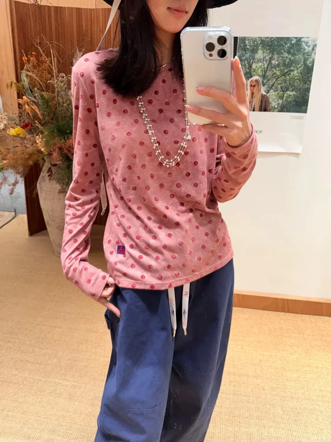 Spring 2026 New Retro Polka Dot Long Sleeve round Neck T-Shirt Women's Casual Cotton Moisture Wicking Commute Style Printed S...
Spring 2026 New Retro Polka Dot Long Sleeve round Neck T-Shirt Women's Casual Cotton Moisture Wicking Commute Style Printed S...