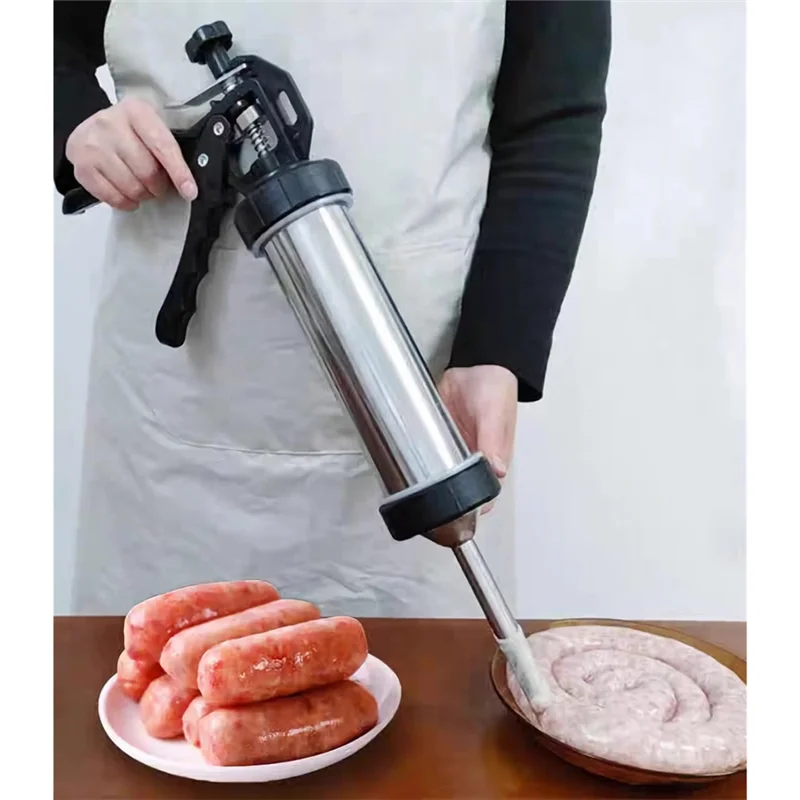 【Limited Time Offer】Jerkygun For Ground Meat Stainless Steel Beef Jerkygun 5 Cleaning Brushes, Jerky Marker Sausage Stuffers
【Limited Time Offer】Jerkygun For Ground Meat Stainless Steel Beef Jerkygun 5 Cleaning Brushes, Jerky Marker Sausage Stuffers