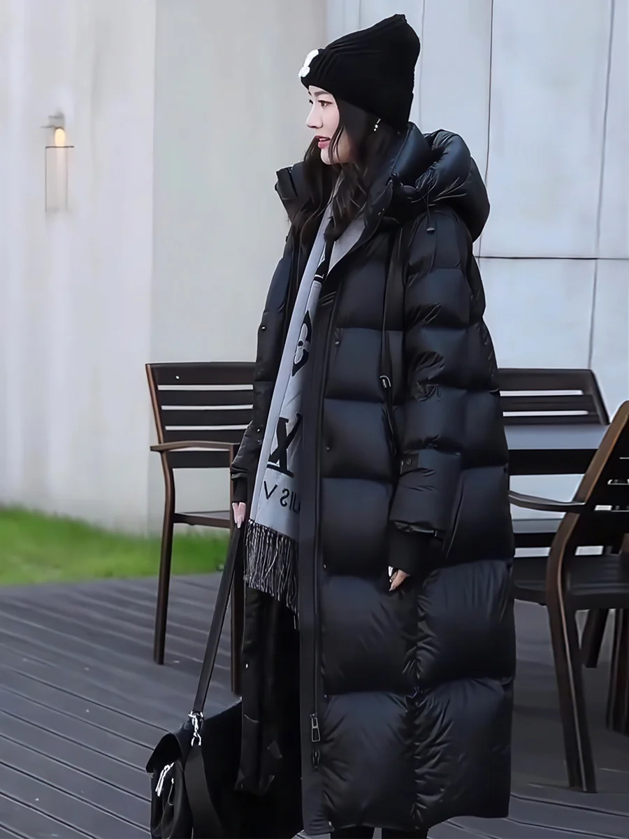 Faionable Long Bla down Jaet Women's Winter Thi Warm over Knee Coat Extreme Cold Resistant Hooded Casual Sle Zipper...
Faionable Long Bla down Jaet Women's Winter Thi Warm over Knee Coat Extreme Cold Resistant Hooded Casual Sle Zipper...