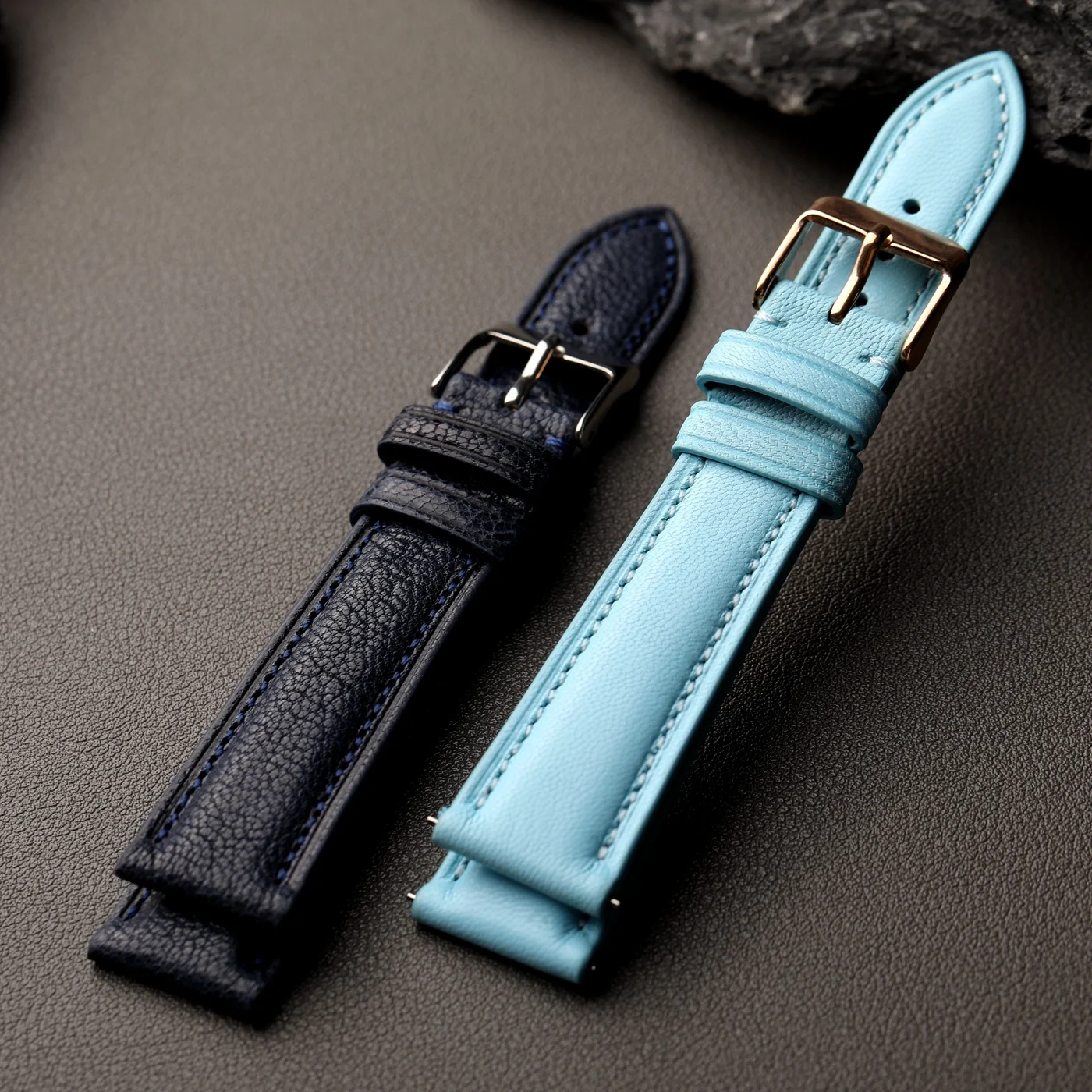Handmade goat leather strap 18 19 20 22MM blue Watchband, quick master, soft men's strap, retro style soft bracelet
Handmade goat leather strap 18 19 20 22MM blue Watchband, quick master, soft men's strap, retro style soft bracelet