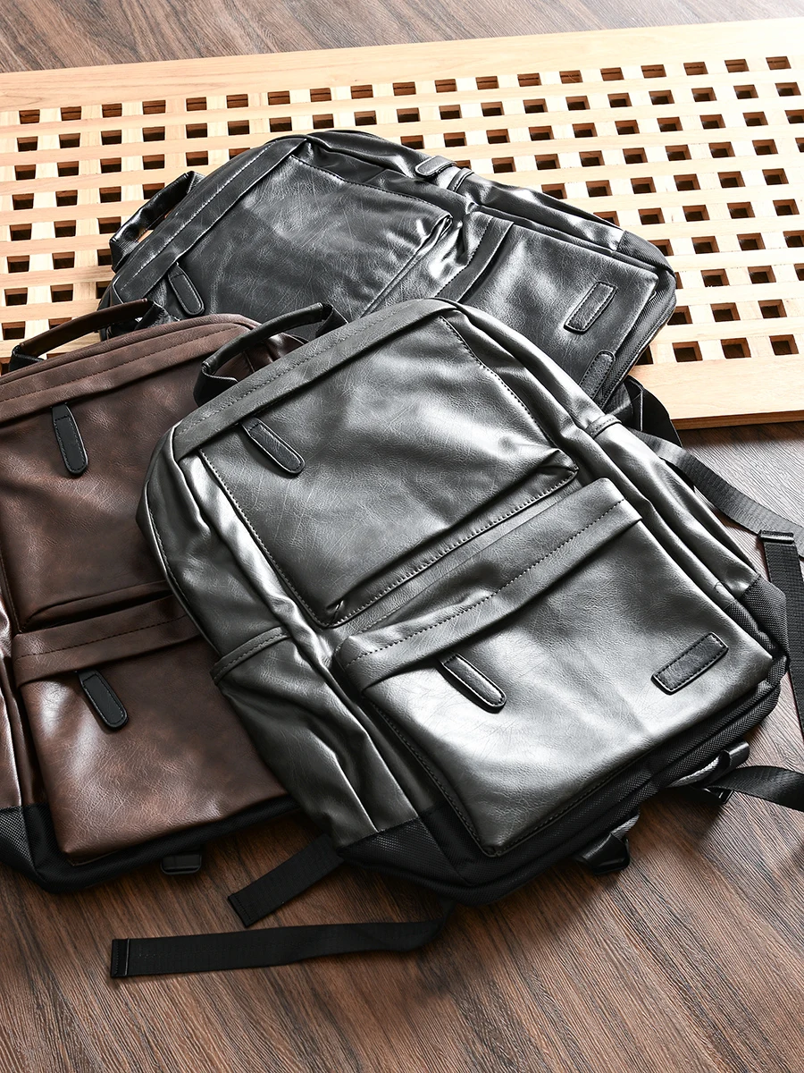 Large Capacity Casual Fashion Backpack Unisex Double Shoulder Bag Practical Daily Use Soft PU Material Zipper Closure Pure Color
Large Capacity Casual Fashion Backpack Unisex Double Shoulder Bag Practical Daily Use Soft PU Material Zipper Closure Pure Color