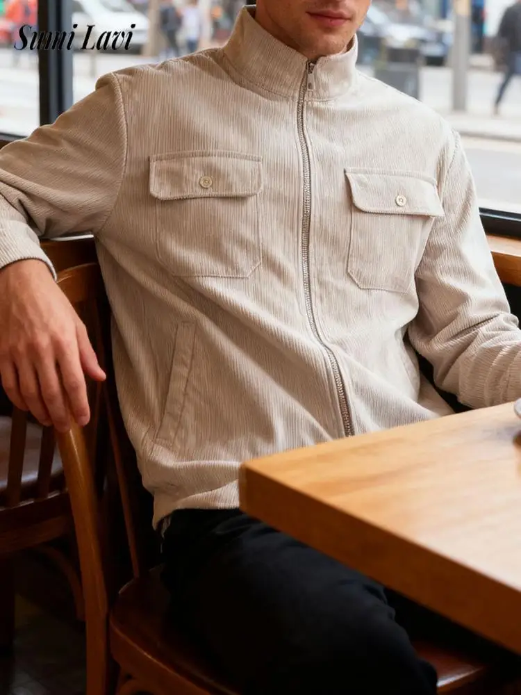 Streetwear Vintage Mens Jacket Coat 2026 Spring Autumn Outdoor Casual Solid Color Corduroy Cardigans Men Stylish Zipper Jackets
Streetwear Vintage Mens Jacket Coat 2026 Spring Autumn Outdoor Casual Solid Color Corduroy Cardigans Men Stylish Zipper Jackets
