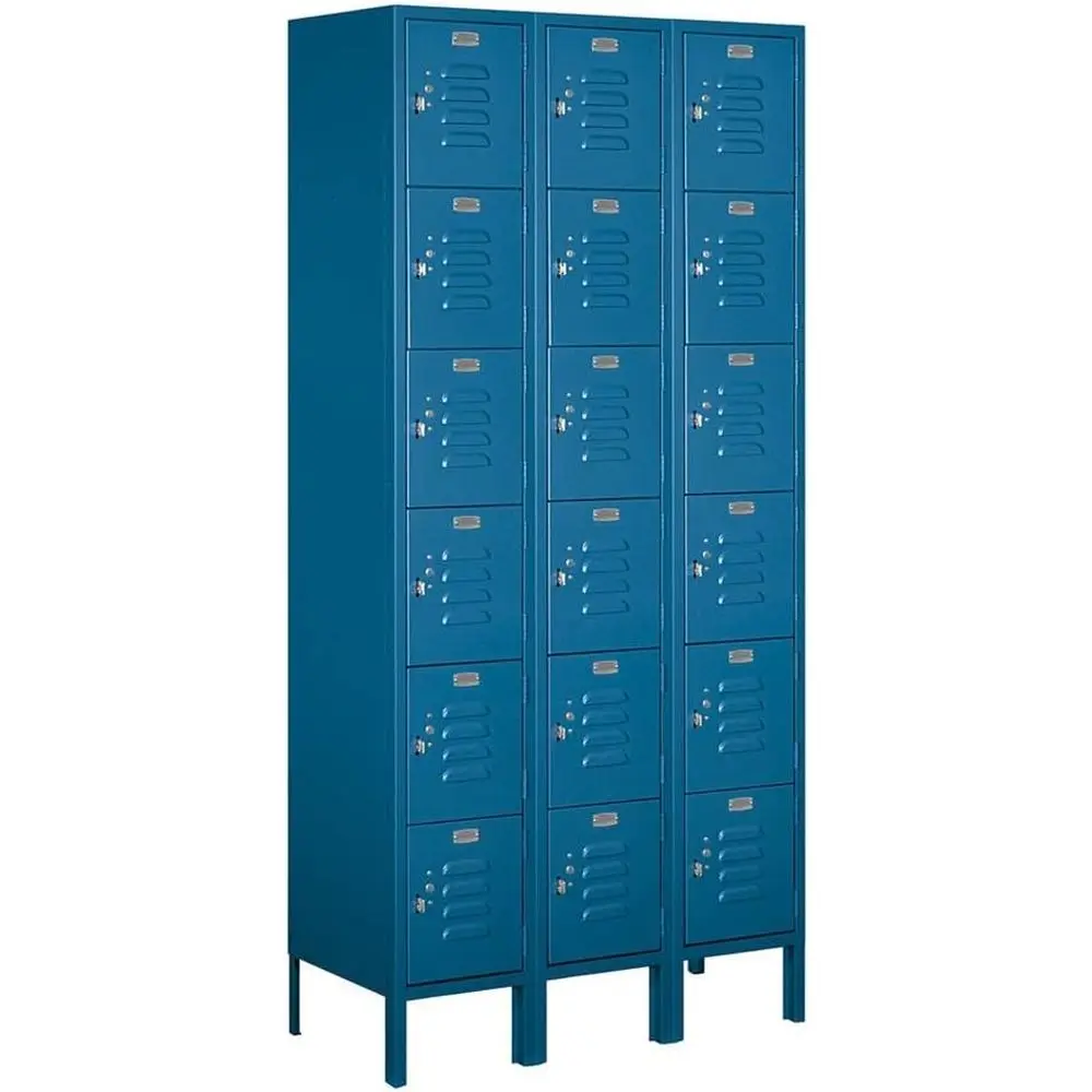 36 Wide 6-Foot High 15 Deep Metal Locker, Unassembled, Blue
36 Wide 6-Foot High 15 Deep Metal Locker, Unassembled, Blue