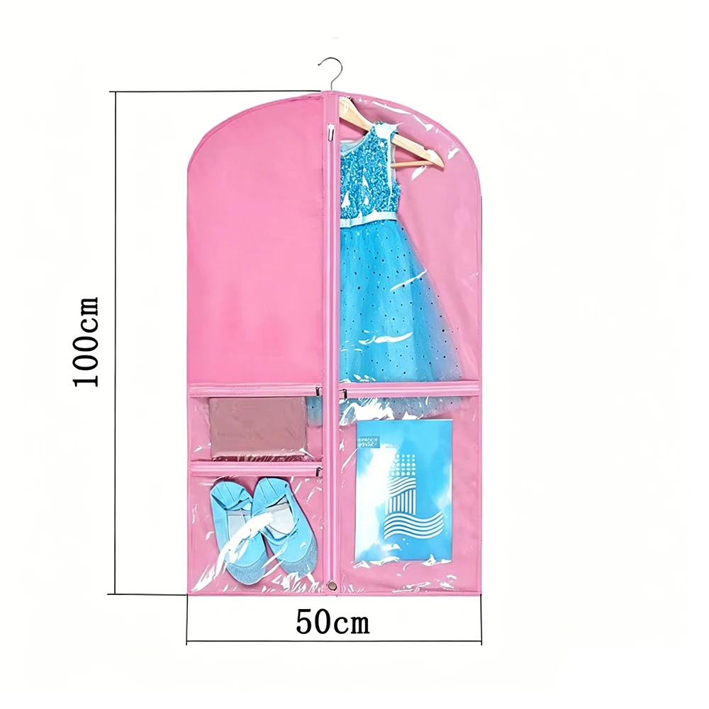 Breathable Non-woven Fabric Dance Garment Bags for Dancers with Pockets Pink Purple Black Kids Dance Competition Hanging Clothes
Breathable Non-woven Fabric Dance Garment Bags for Dancers with Pockets Pink Purple Black Kids Dance Competition Hanging Clothes