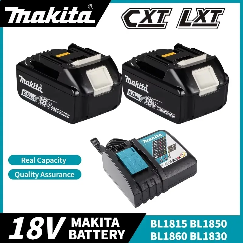 100% original Makita battery, 18V 6.0Ah rechargeable battery, replacing Makita BL1830BL1840BL1850BL1860B, power tool battery
100% original Makita battery, 18V 6.0Ah rechargeable battery, replacing Makita BL1830BL1840BL1850BL1860B, power tool battery
