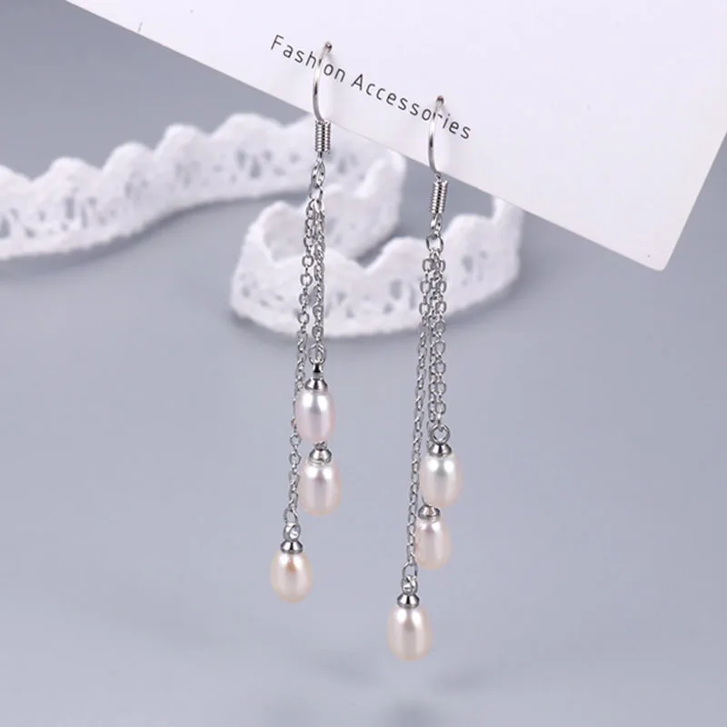 Real Fresh Water Natural Long Pearl Earring Drop For Women Pendientes Plate Brincos White Daughter Birthday Gift
Real Fresh Water Natural Long Pearl Earring Drop For Women Pendientes Plate Brincos White Daughter Birthday Gift