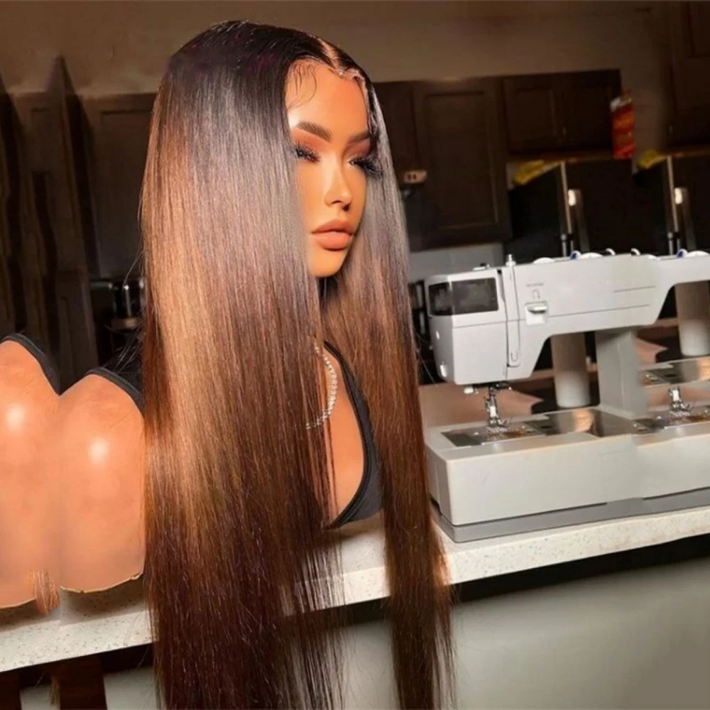 Long Straight 180Density Ombre Brown Color Soft 26 Lace Front Wig Synthetic For Women High Temperature Glueless Daily
Long Straight 180Density Ombre Brown Color Soft 26 Lace Front Wig Synthetic For Women High Temperature Glueless Daily