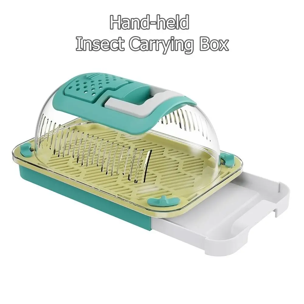Hand-held Insect Breeding Box Large Capacity Silkworms Snails Reptiles Observation Boxes Breathable Lizards Carrying Case
Hand-held Insect Breeding Box Large Capacity Silkworms Snails Reptiles Observation Boxes Breathable Lizards Carrying Case