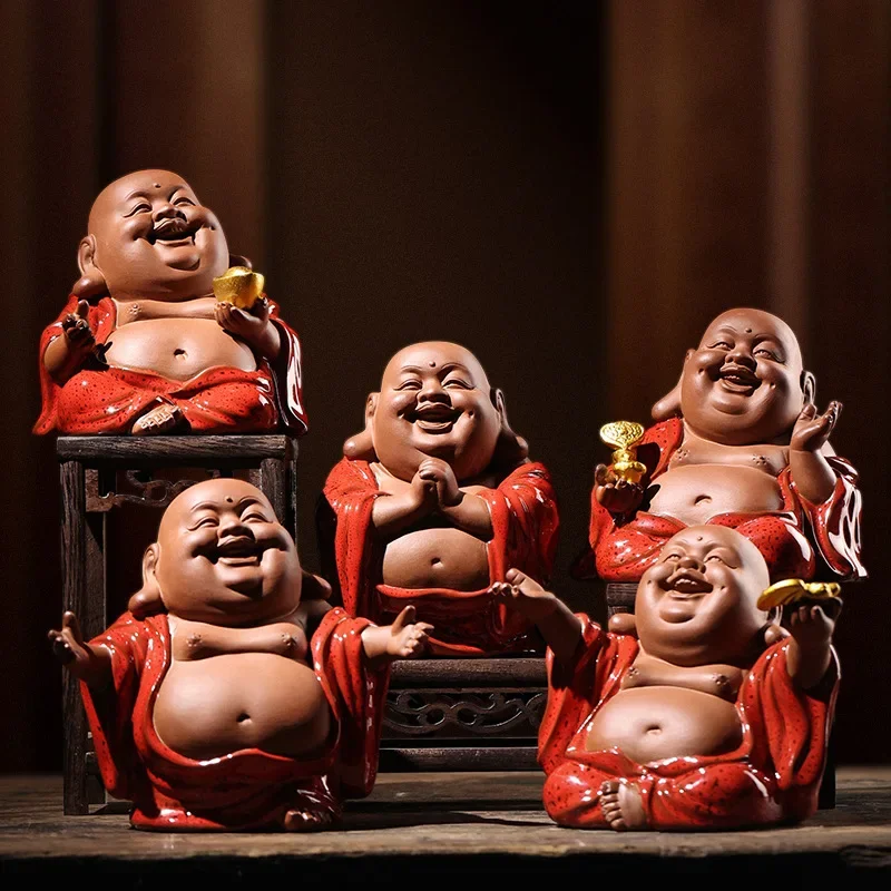 Chinese Zen Style Purple Clay Maitreya Buddha Decorations Living Room Porch Car Mounted Tea Set Crafts
Chinese Zen Style Purple Clay Maitreya Buddha Decorations Living Room Porch Car Mounted Tea Set Crafts