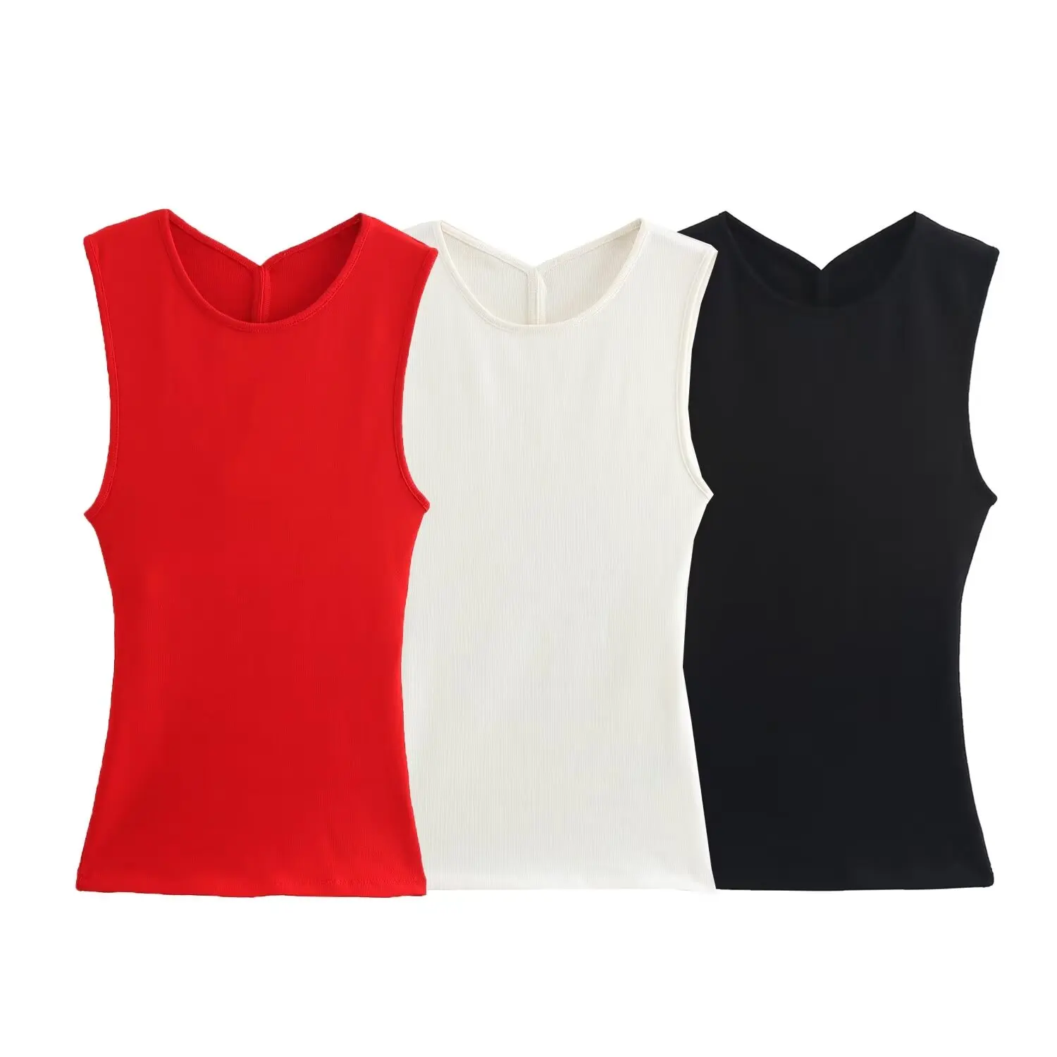 TRAFZA Summer Female Fashion Jersey Vest Casual Solid O-Neck Back Hollow Design Women's Versatile Sleeveless Knitted Top Mujer
TRAFZA Summer Female Fashion Jersey Vest Casual Solid O-Neck Back Hollow Design Women's Versatile Sleeveless Knitted Top Mujer