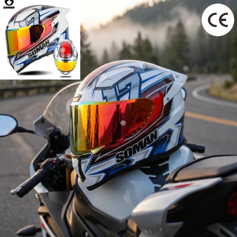 Motorcycle Racing Fiberglass Helmet with Dual Lens Four Seasons Cycling Helmets Double Lens Fiberglass Full Helmet Accessories
Motorcycle Racing Fiberglass Helmet with Dual Lens Four Seasons Cycling Helmets Double Lens Fiberglass Full Helmet Accessories