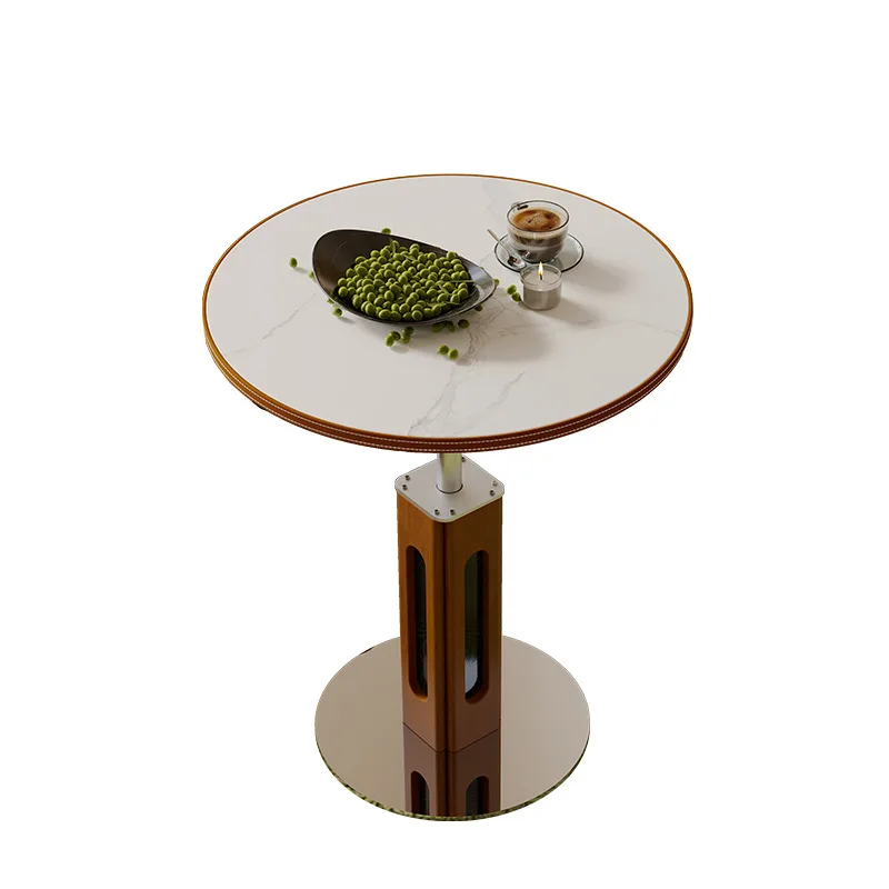 Medieval style round table, retro round dining table, simple Nordic solid wood small apartment, modern rock slab negotiation din 
Medieval style round table, retro round dining table, simple Nordic solid wood small apartment, modern rock slab negotiation din