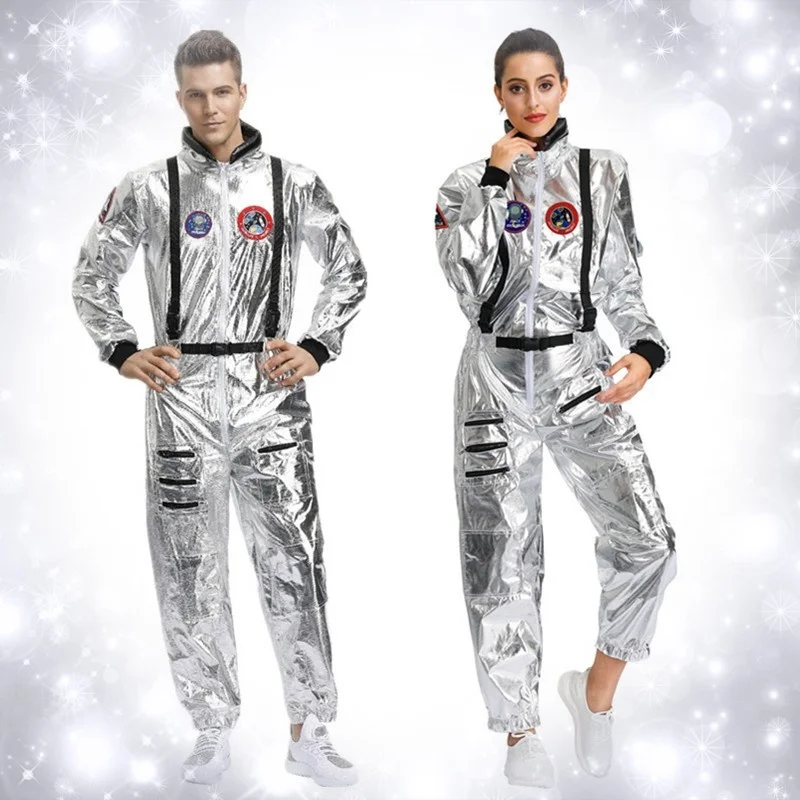 Space Suit Astronaut Costume Halloween Masquerade Party Men's Women's Couple's Outfit Performance Costume Polyester Material
Space Suit Astronaut Costume Halloween Masquerade Party Men's Women's Couple's Outfit Performance Costume Polyester Material
