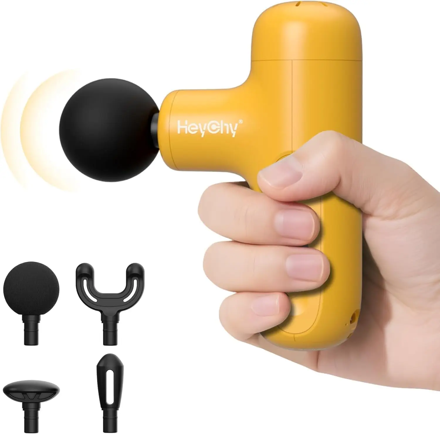 Super Mini Massage Gun Deep Tissue, Handheld Muscle Massager with 4 Heads, Percussion Travel Size for Back Relief, Quiet for Home Gym Office, Yellow
Super Mini Massage Gun Deep Tissue, Handheld Muscle Massager with 4 Heads, Percussion Travel Size for Back Relief, Quiet for Home Gym Office, Yellow