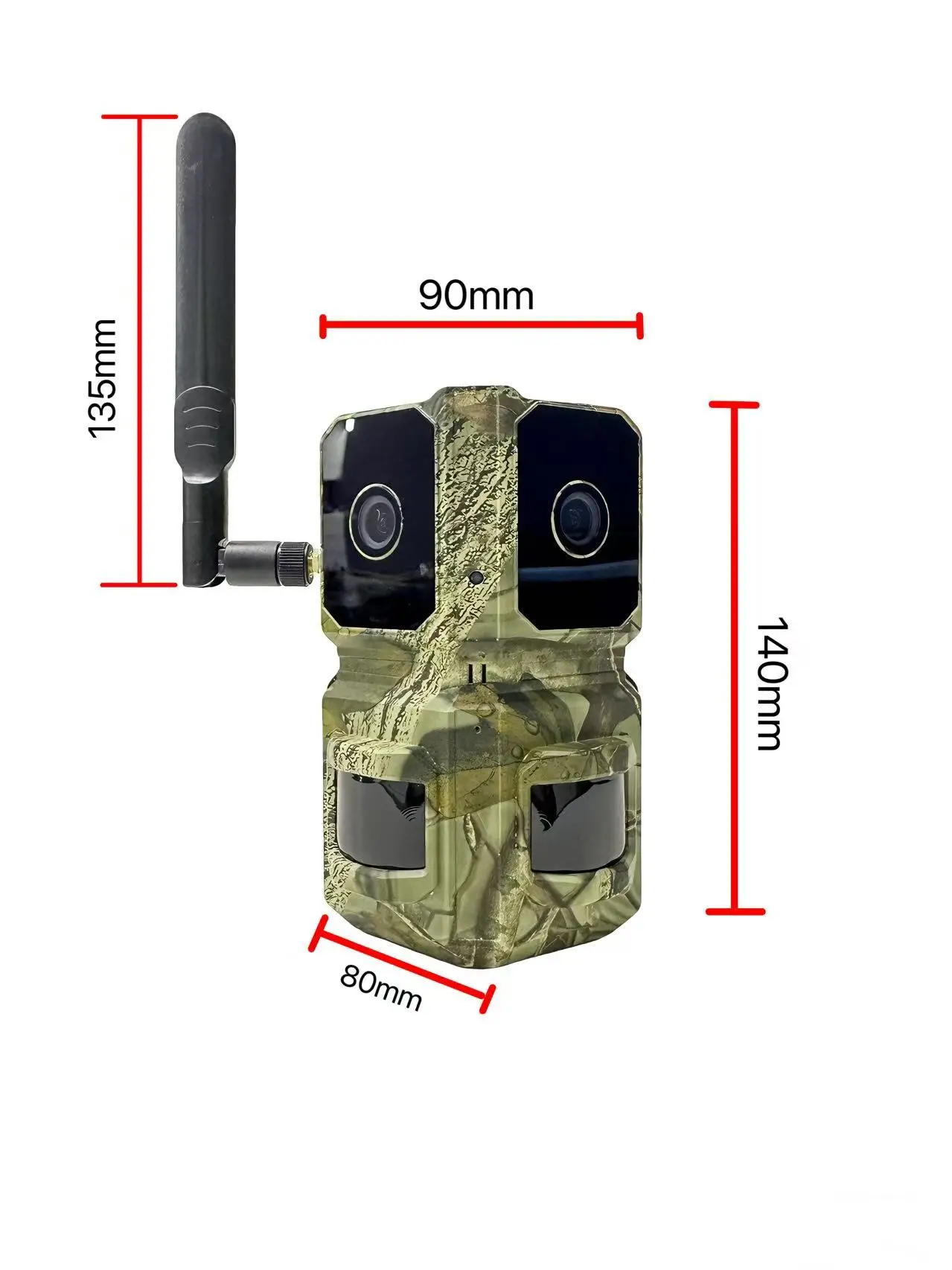 4G Dual lens trail camera Hunting Camera Wide-Angle Night Vision Waterproof Battery Solar Panel Cloud for Wildlife Monitoring
4G Dual lens trail camera Hunting Camera Wide-Angle Night Vision Waterproof Battery Solar Panel Cloud for Wildlife Monitoring