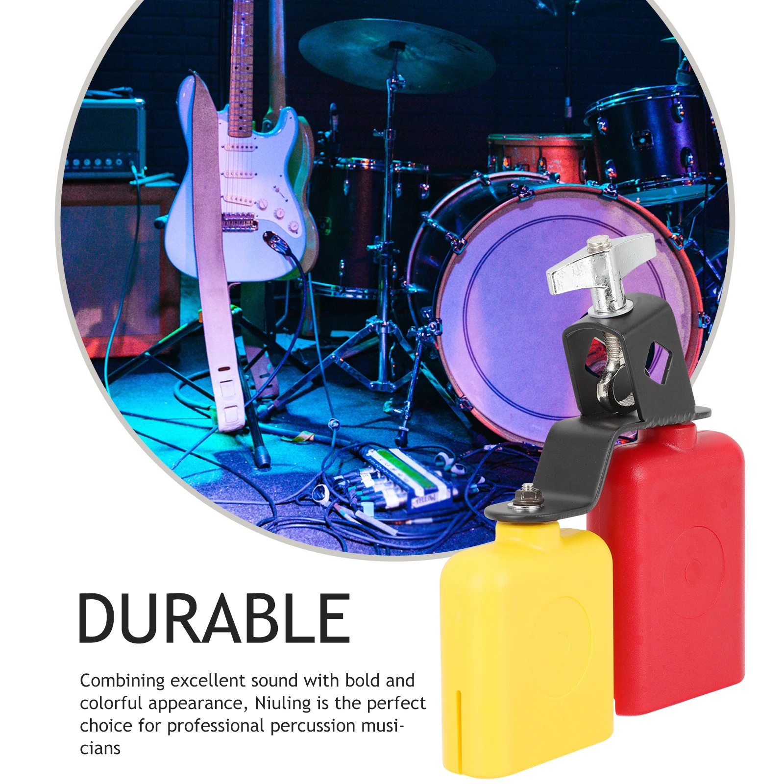 Percussion Instrument Cowbell Metal Toy Accessory Kids Music Educational Practical Clear Sound Fine Workmanship
Percussion Instrument Cowbell Metal Toy Accessory Kids Music Educational Practical Clear Sound Fine Workmanship
