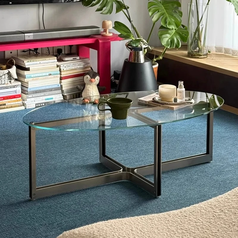Medieval Bauhaus living room small coffee table stainless steel minimalist tempered glass oval small apartment coffee table
Medieval Bauhaus living room small coffee table stainless steel minimalist tempered glass oval small apartment coffee table