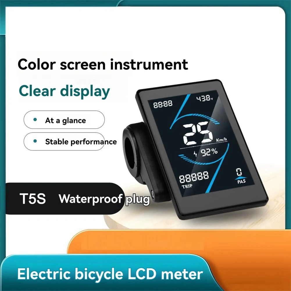 Дисплей для электровелосипеда T36C T5S, 24-72В, цветной ЖК-экран, интеллектуальный измеритель для электровелосипеда, разъем SM
Дисплей для электровелосипеда T36C T5S, 24-72В, цветной ЖК-экран, интеллектуальный измеритель для электровелосипеда, разъем SM