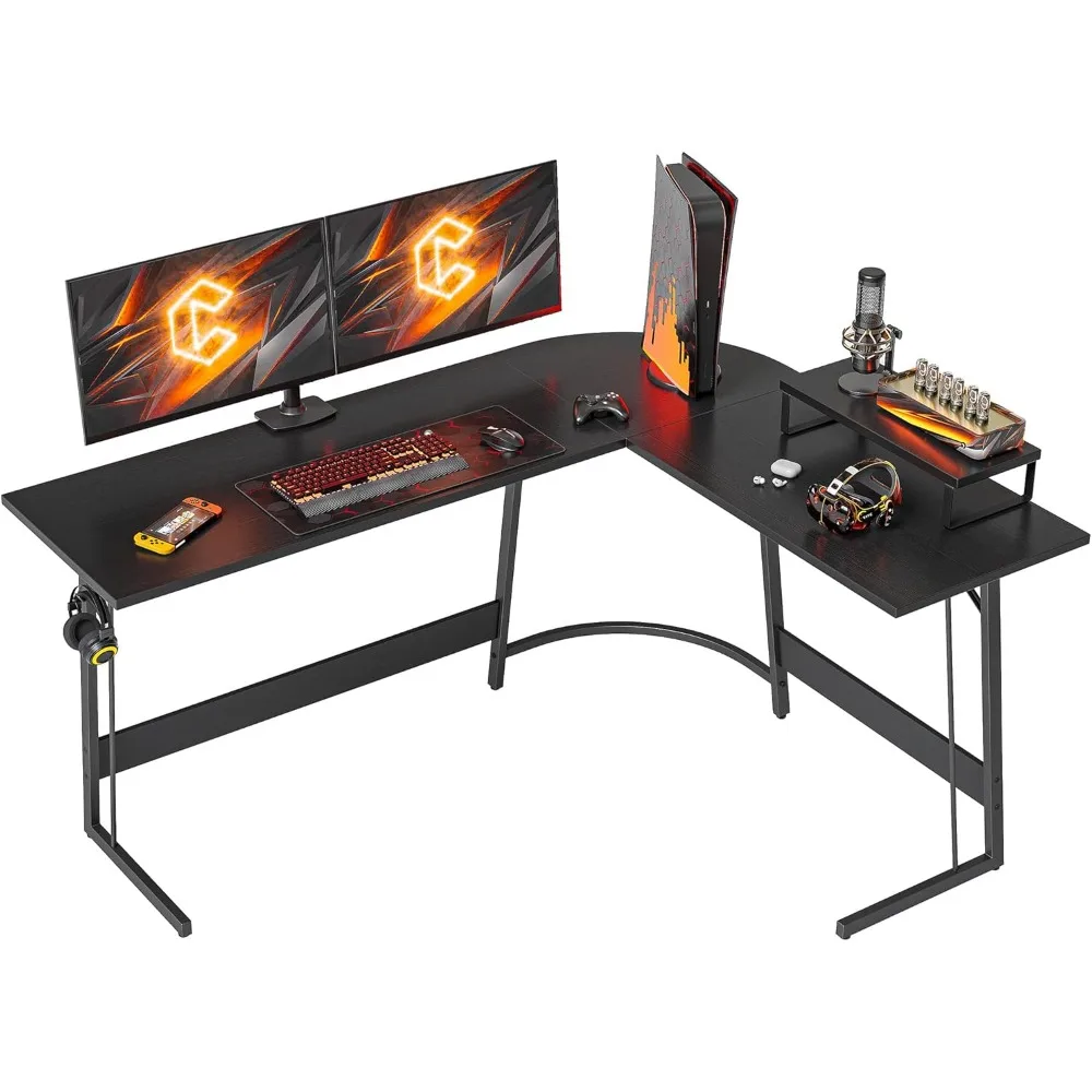 L Shaped Gaming Desk Computer Office Desk, Corner Desk with Large Monitor Stand for Home Office Study Writing
L Shaped Gaming Desk Computer Office Desk, Corner Desk with Large Monitor Stand for Home Office Study Writing