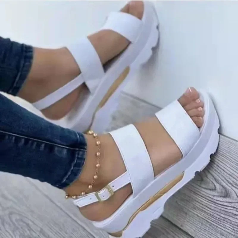 2025 Women Summer Platform Sandals Buckle Strap Open Toe Thick Bottom Punk Ladies Casual Flats Beach Shoes Sandalias De Mujer
2025 Women Summer Platform Sandals Buckle Strap Open Toe Thick Bottom Punk Ladies Casual Flats Beach Shoes Sandalias De Mujer