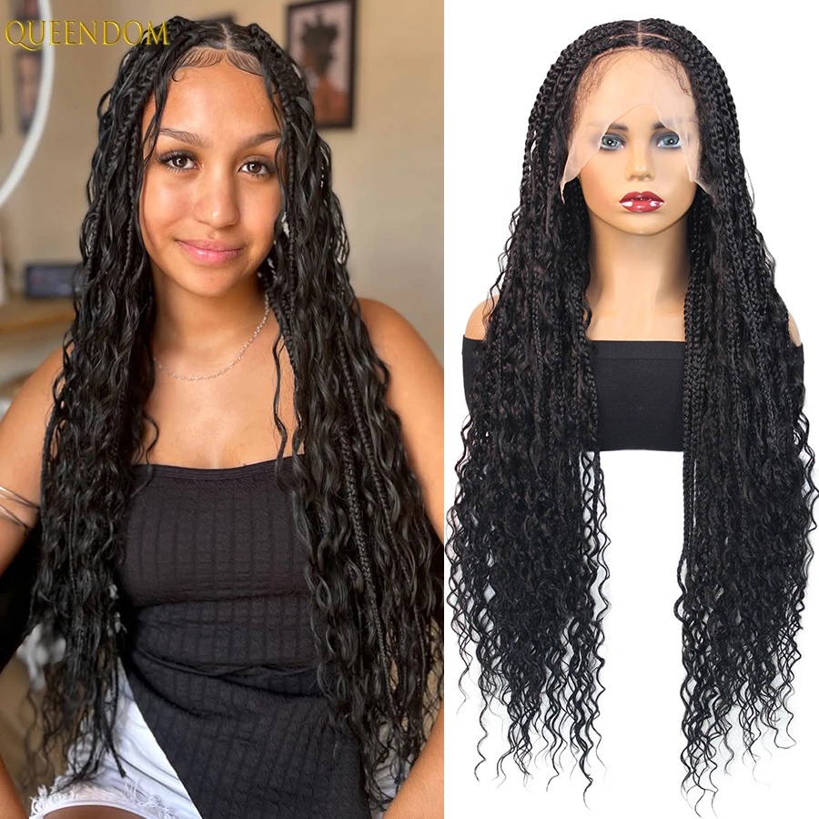 Boho 13X6 Кружевные плетеные парики без узлов для женщин 32 "Коробка без узлов с вьющимися волосами Синтетическая квадратная часть Cornrows Косички Детские волосы
Boho 13X6 Кружевные плетеные парики без узлов для женщин 32 "Коробка без узлов с вьющимися волосами Синтетическая квадратная часть Cornrows Косички Детские волосы