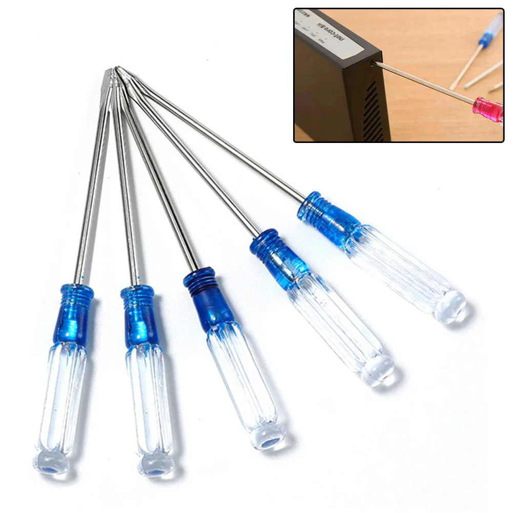 5pcs Small Slotted And Cross Screwdriver 130mm Length 3mm Head Magnetic Screwdriver Set Operating All Kinds Of Small Screw
5pcs Small Slotted And Cross Screwdriver 130mm Length 3mm Head Magnetic Screwdriver Set Operating All Kinds Of Small Screw