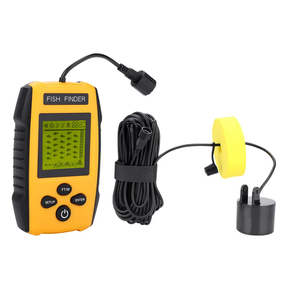 Portable Fish Finder 100M Portable LCD Fish Finder with Sonar Sensor Fishing Accessory TL88E
Portable Fish Finder 100M Portable LCD Fish Finder with Sonar Sensor Fishing Accessory TL88E