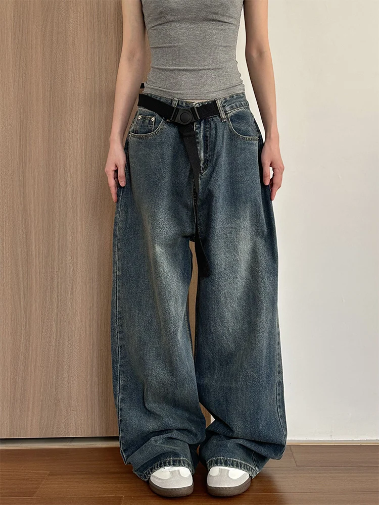 Masdren American Retro Lazy Loose Straight Leg Jeans Men Women Trendy Brand All Match Wide Leg Long Pants High Waist Cotton...
Masdren American Retro Lazy Loose Straight Leg Jeans Men Women Trendy Brand All Match Wide Leg Long Pants High Waist Cotton...