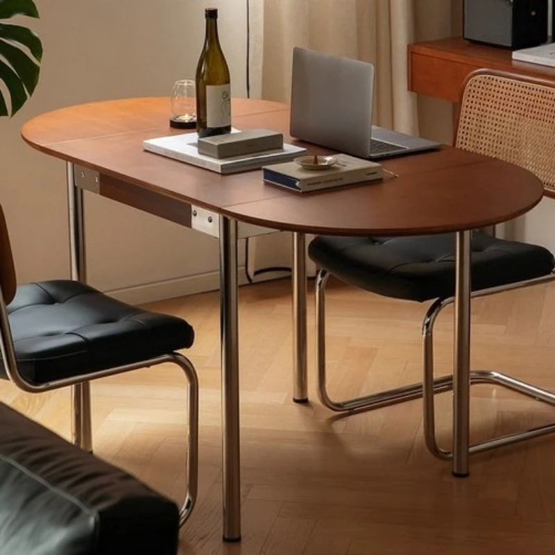 Solid wood folding dining table retro style rectangular household coffee small apartment retractable tea book round table chair
Solid wood folding dining table retro style rectangular household coffee small apartment retractable tea book round table chair