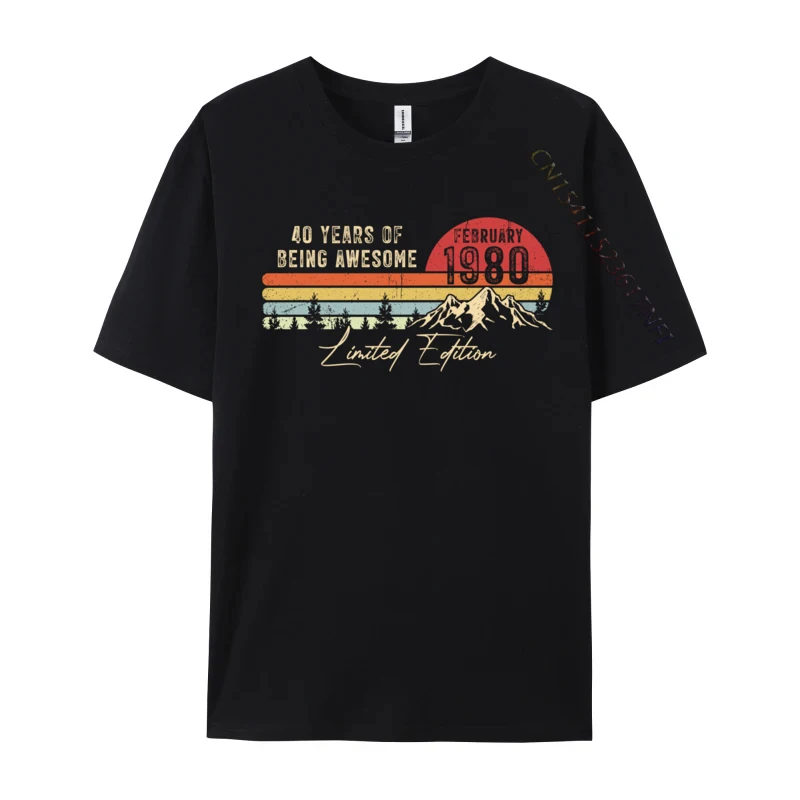 Born February 1980 40th Birthday Made In 1980 40 Years Old Luxury Designer T-Shirts Casual T-Shirt Brand Fashionable
Born February 1980 40th Birthday Made In 1980 40 Years Old Luxury Designer T-Shirts Casual T-Shirt Brand Fashionable