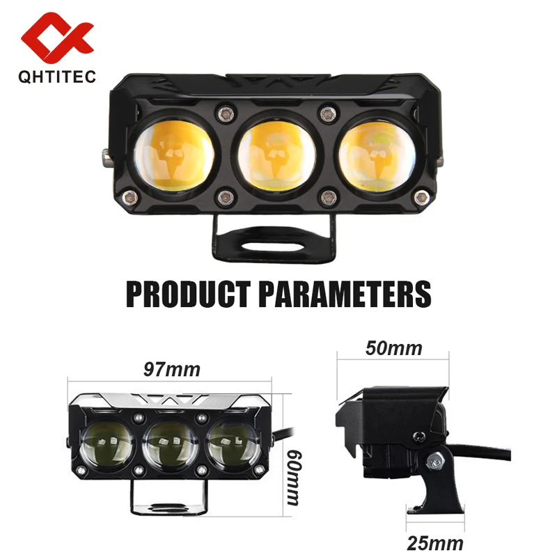Motorcycle LED Spotlight Dual Color Hi/Low Beam Fog Lamps for Car Trucks SUV UTV 12V 24VMini Lens Headlight Driving Light
Motorcycle LED Spotlight Dual Color Hi/Low Beam Fog Lamps for Car Trucks SUV UTV 12V 24VMini Lens Headlight Driving Light